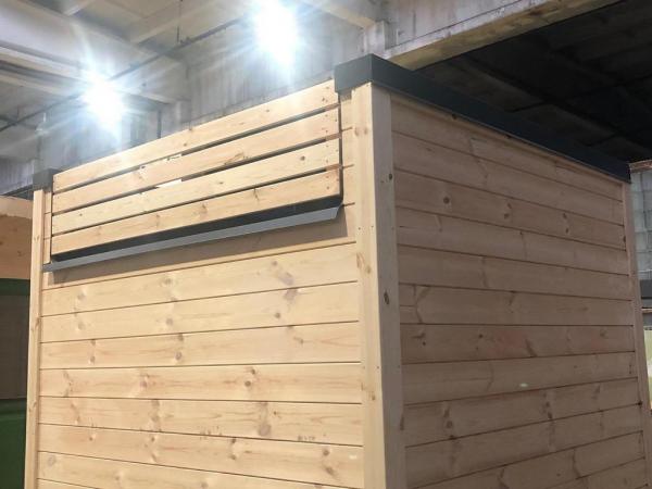 Sauna Holzsauna Holz Design Haus Outdoor Landhaus Garten 2,30x2,30x2,40
